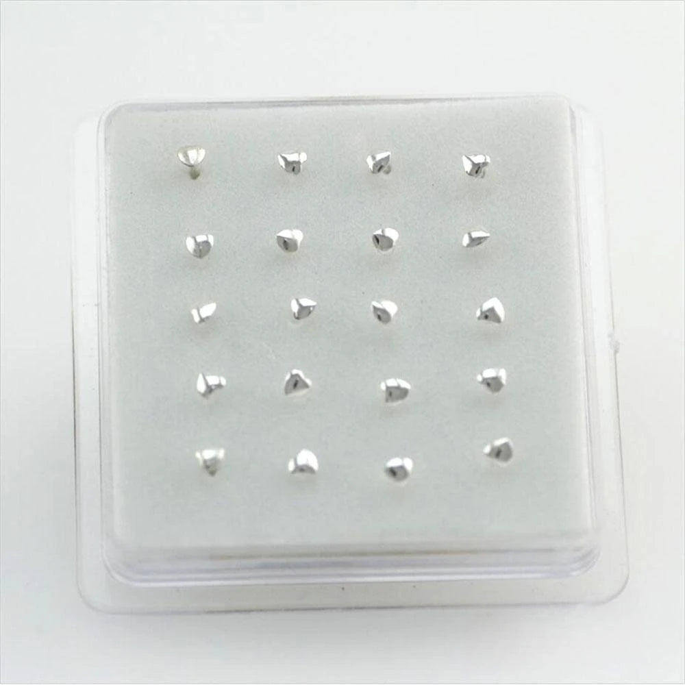Heart-Shaped Body Piercing Jewellery for Nose, Tongue & Lip