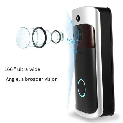 Smart WiFi Video Doorbell - Wireless Security Camera with Night Vision & Two-Way Audio - Shello's Creative Boutique