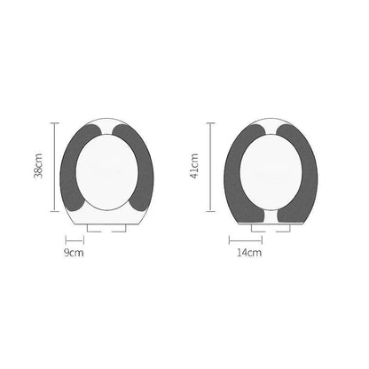 Soft Cartoon Washable  Cushion WC Toilet Sticky Seat Pad Bathroom Warmer Seat Lid Cover Universal Toilet Seat Cover 1/4Pcs eprolo