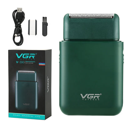 VGR V-390 5W USB Portable Reciprocating Electric Shaver, V-390 (Green), V-390 (Black) - Shello's Creative Boutique