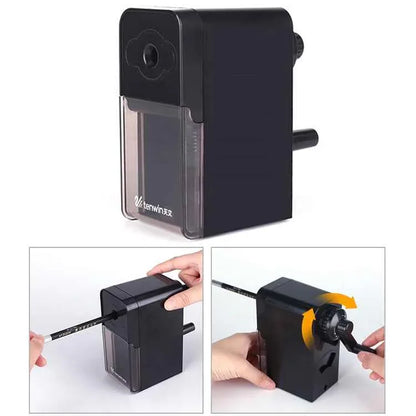 Hand Crank Mechanical Pencil Sharpener - Professional Art Student Tool - Shello's Creative Boutique