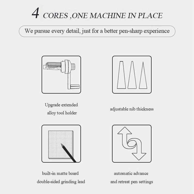 Hand Crank Mechanical Pencil Sharpener - Professional Art Student Tool - Shello's Creative Boutique