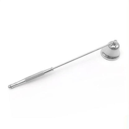 Chrome Silver Candle Extinguisher - Bright Stainless Steel Candle Snuffer Tool