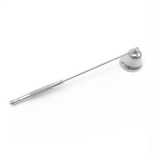 Chrome Silver Candle Extinguisher - Bright Stainless Steel Candle Snuffer Tool
