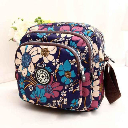 Women Shoulder Bag Waterproof Nylon Handbag Multilayer Crossbody Bag - Shello's Creative Boutique