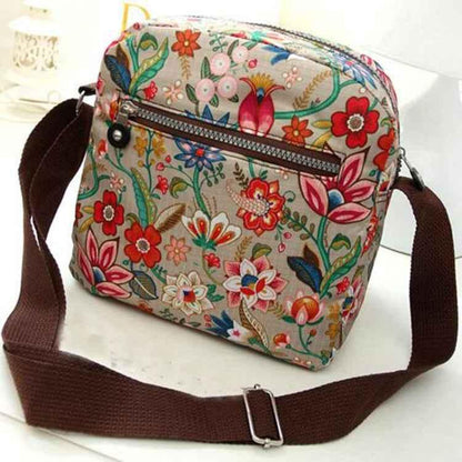 Women Shoulder Bag Waterproof Nylon Handbag Multilayer Crossbody Bag - Shello's Creative Boutique