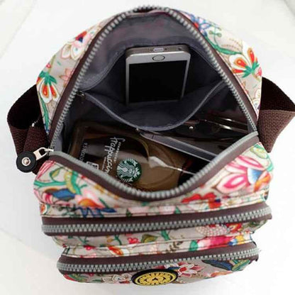 Women Shoulder Bag Waterproof Nylon Handbag Multilayer Crossbody Bag - Shello's Creative Boutique
