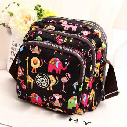 Women Shoulder Bag Waterproof Nylon Handbag Multilayer Crossbody Bag - Shello's Creative Boutique