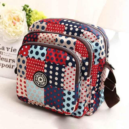 Women Shoulder Bag Waterproof Nylon Handbag Multilayer Crossbody Bag - Shello's Creative Boutique