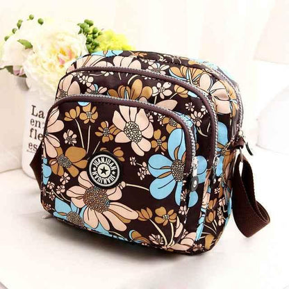 Women Shoulder Bag Waterproof Nylon Handbag Multilayer Crossbody Bag - Shello's Creative Boutique