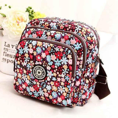 Women Shoulder Bag Waterproof Nylon Handbag Multilayer Crossbody Bag - Shello's Creative Boutique