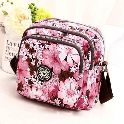 Women Shoulder Bag Waterproof Nylon Handbag Multilayer Crossbody Bag - Shello's Creative Boutique