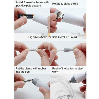 TC8302 Sketch Drawing Automatic Pencil Electric Eraser Art Supplies Student Stationery - Shello's Creative Boutique