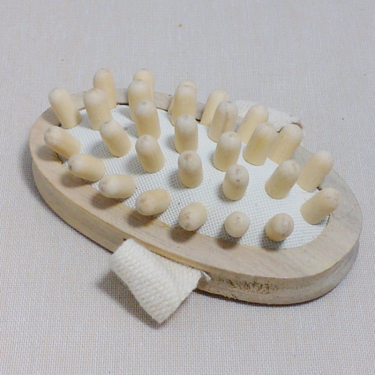 Soothing Body Massage Brush Wood Balloon Cushion Massager SUNSKY