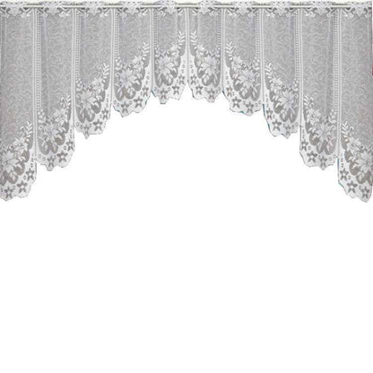 White Translucent Coffee Curtain Tulle Lace Sheer Warp Knitted Jacquard Curtains Bedroom Curtains - Shello's Creative Boutique
