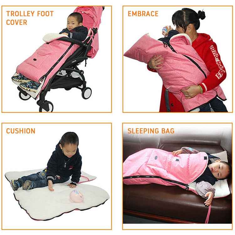 Baby Stroller Sleeping Bag Autumn and Winter Windproof Warm Foot Cover Baby Stroller