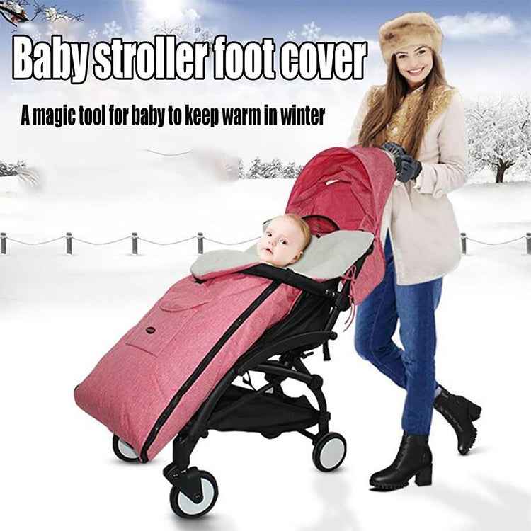 Baby Stroller Sleeping Bag Autumn and Winter Windproof Warm Foot Cover Baby Stroller