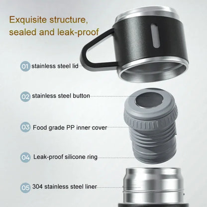 500ml 304 Stainless Steel Thermos Cup Portable Business Tea Cup,Spec: - Shello's Creative Boutique