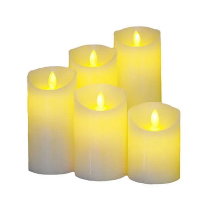 3 PCS LED Electronic Candle Light Birthday Wedding Home Decoration Props Candle Holder, Rechargeable, Size: - Shello's Creative Boutique