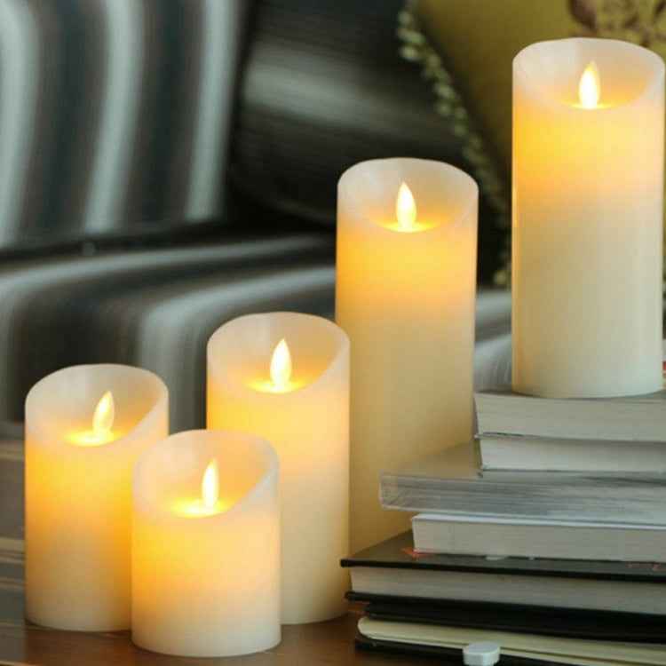 3 PCS LED Electronic Candle Light Birthday Wedding Home Decoration Props Candle Holder, Rechargeable, Size: