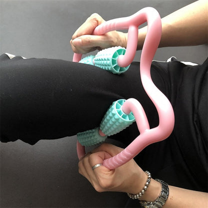 Manual Plastic Steering Wheel Type Leg Roller Massager Random Color Delivery, 4-wheel Ring - Shello's Creative Boutique