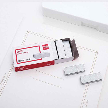 1000pcs /Pack Deli 0012 Universal No. 12 Stapler 24/6 Staples Stapler Regular Staples