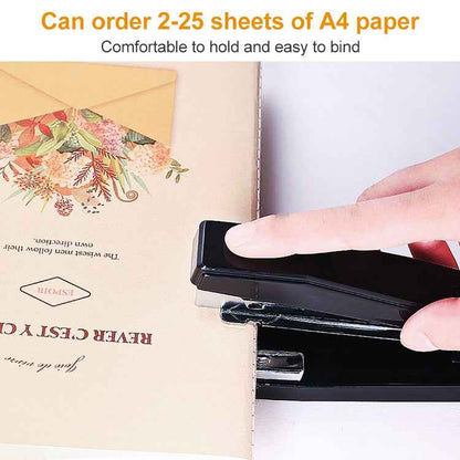 Deli 0414 Stapler Portable Rotatable Stapler 0012 Staple Nail