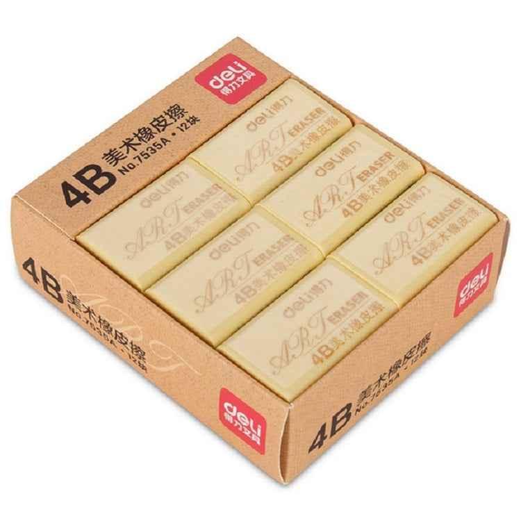 Deli 7535A 4B Eraser Set - 12-Piece Boxed Art Drawing Erasers - Shello's Creative Boutique