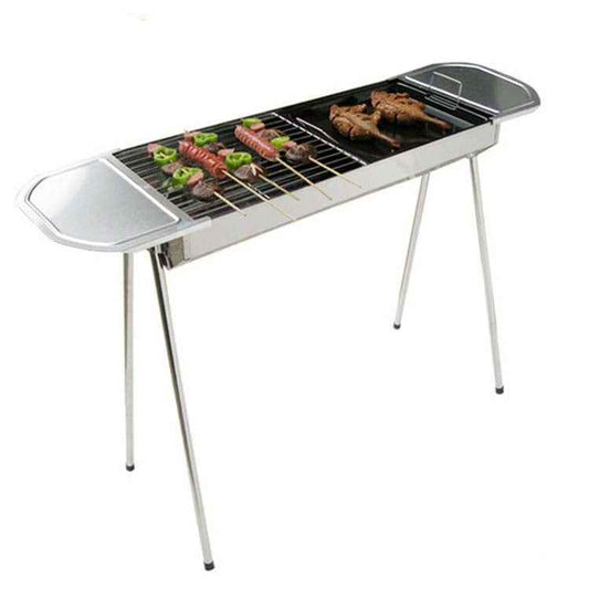 HZ-003 BBQ Grill Outdoor Portable Stainless Steel Stove Household Charcoal Barbecue Rack