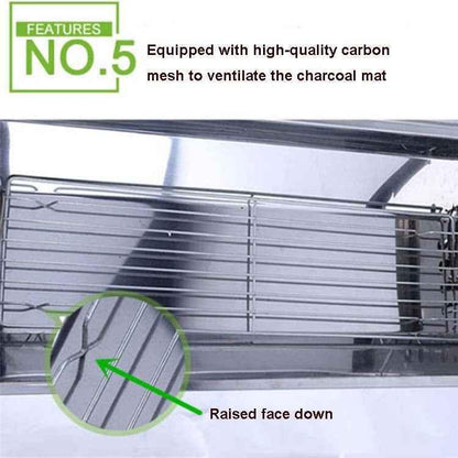 HZ-003 BBQ Grill Outdoor Portable Stainless Steel Stove Household Charcoal Barbecue Rack - Shello's Creative Boutique