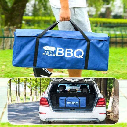 HZ-003 BBQ Grill Outdoor Portable Stainless Steel Stove Household Charcoal Barbecue Rack - Shello's Creative Boutique