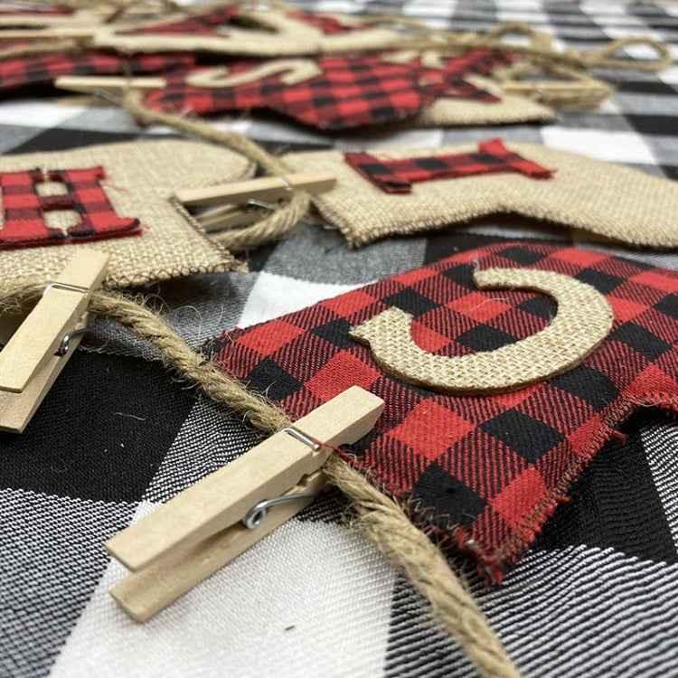 Christmas Banner MERRY CHRISTMAS Christmas Decoration Flag Christmas Pendant - Shello's Creative Boutique