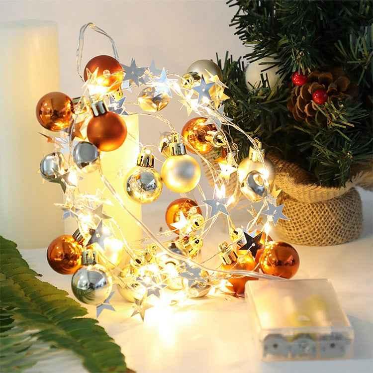 2m 20LEDs Christmas String Lights Christmas Bells Ball Decoration Lamp - Shello's Creative Boutique