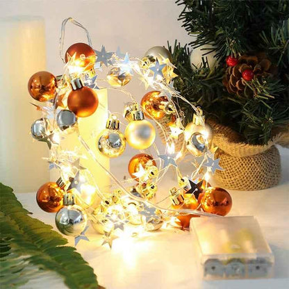 2m 20LEDs Christmas String Lights Christmas Bells Ball Decoration Lamp - Shello's Creative Boutique
