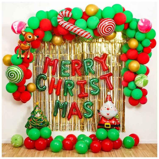 Christmas Balloon Set Merry Christmas Party Background Decoration - Shello's Creative Boutique