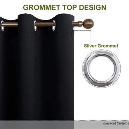High-precision Curtain Shade Cloth Insulation Solid Curtain, 52x63 Inch（132x160CM） - Shello's Creative Boutique