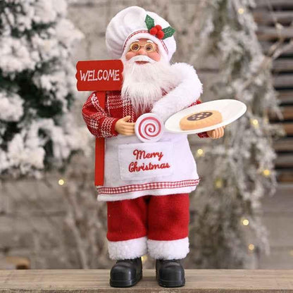 Christmas Decoration Standing Santa Claus Doll Christmas Backpack Old Man Doll Ornaments - Shello's Creative Boutique