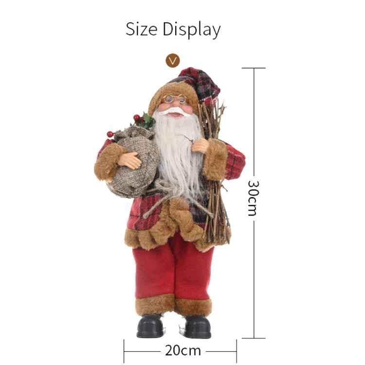 Christmas Decoration Standing Santa Claus Doll Christmas Backpack Old Man Doll Ornaments - Shello's Creative Boutique