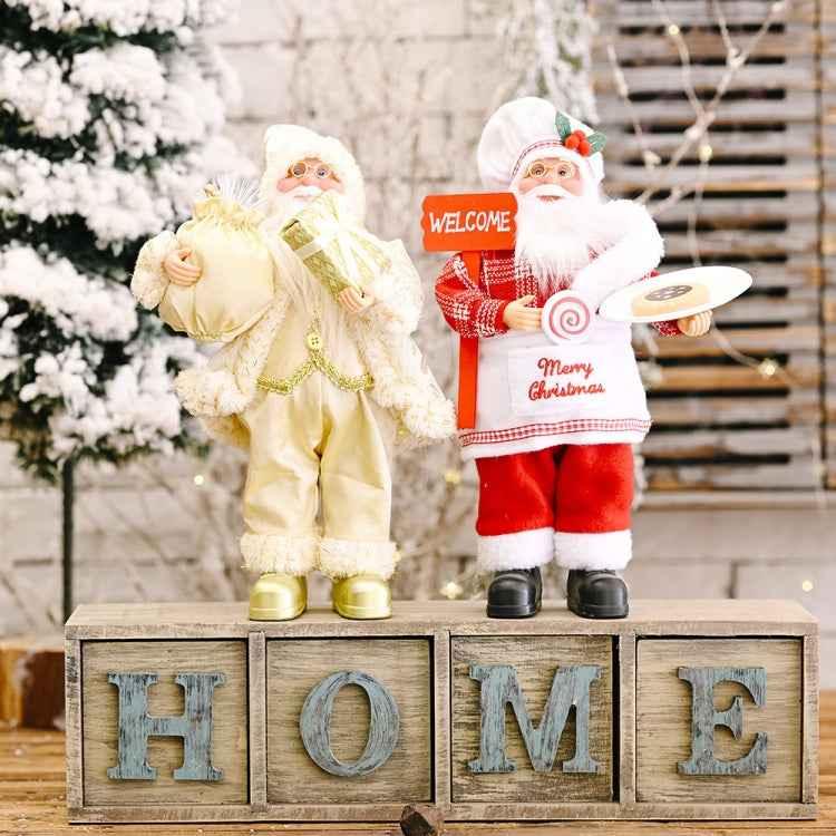 Christmas Decoration Standing Santa Claus Doll Christmas Backpack Old Man Doll Ornaments - Shello's Creative Boutique