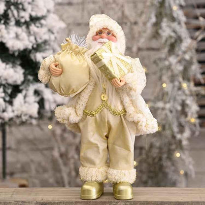Christmas Decoration Standing Santa Claus Doll Christmas Backpack Old Man Doll Ornaments - Shello's Creative Boutique