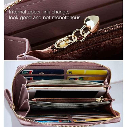 Women Long Clutch Wallet Large Capacity Wallets Female Purse Phone Pocket Card Holder - Shello's Creative Boutique