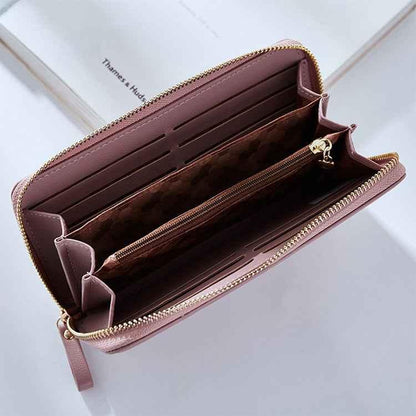 Women Long Clutch Wallet Large Capacity Wallets Female Purse Phone Pocket Card Holder - Shello's Creative Boutique