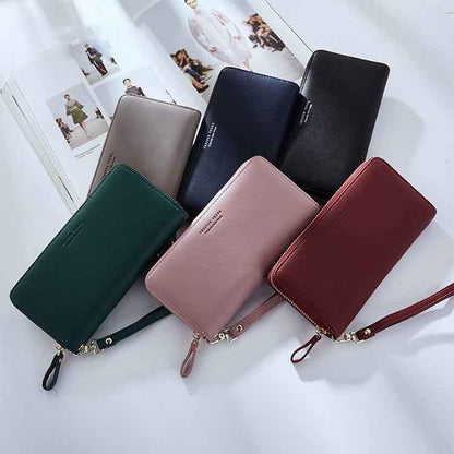 Women Long Clutch Wallet Large Capacity Wallets Female Purse Phone Pocket Card Holder - Shello's Creative Boutique