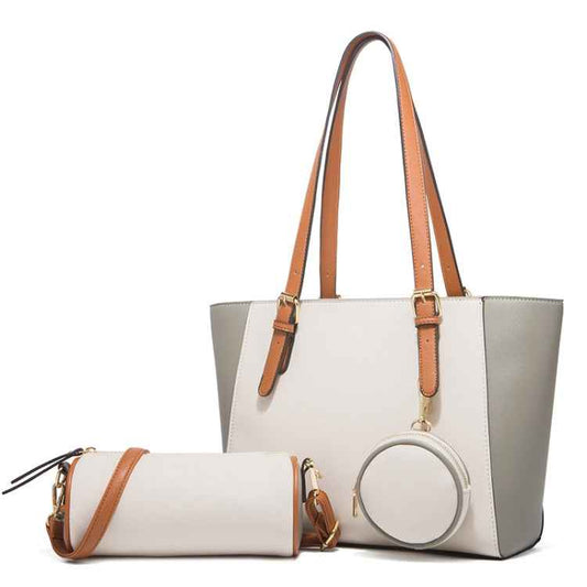 3 in 1 Fashion Simple Lady Diagonal Large Capacity Handbag