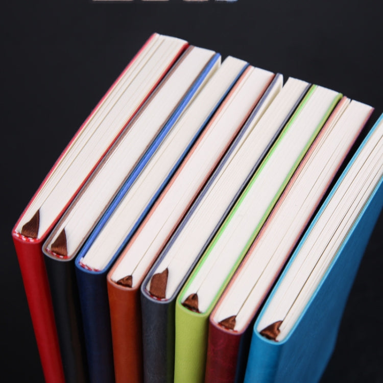 Notebook Student Notepad Diary Book Business Record Book PU Notebook, A5 Plain Weave Blue, A5 Plain Weave Cockscomb Red, A5 Plain Charred Tea Brown, A5 Plain Weave Black, A5 Plain Weave Bitter Tea Red, A5 Plain Weave Nile Blue, A5 Plain Weave Horn Gray... - Shello's Creative Boutique