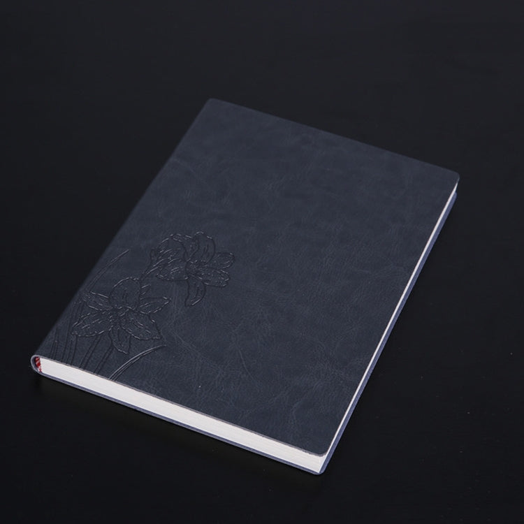 Notebook Student Notepad Diary Book Business Record Book PU Notebook, A5 Plain Weave Blue, A5 Plain Weave Cockscomb Red, A5 Plain Charred Tea Brown, A5 Plain Weave Black, A5 Plain Weave Bitter Tea Red, A5 Plain Weave Nile Blue, A5 Plain Weave Horn Gray... - Shello's Creative Boutique
