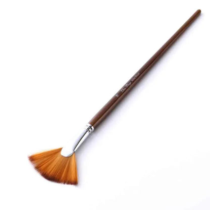 ZHU TING 9-Piece Fan-Shaped Brush Set - Nylon Hair Painting Brushes - Shello's Creative Boutique