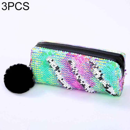 Reversible Sequin Pencil Case for Girls School Supplies Super Big Stationery Gift Magic Makeup Bag - Shello's Creative Boutique