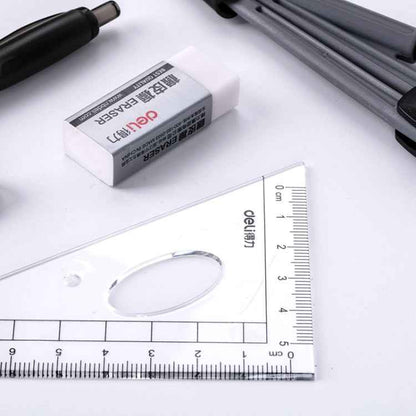 Deli 9591 Student Drawing Set 8 Piece Set Compass Ruler Set Student Stationery