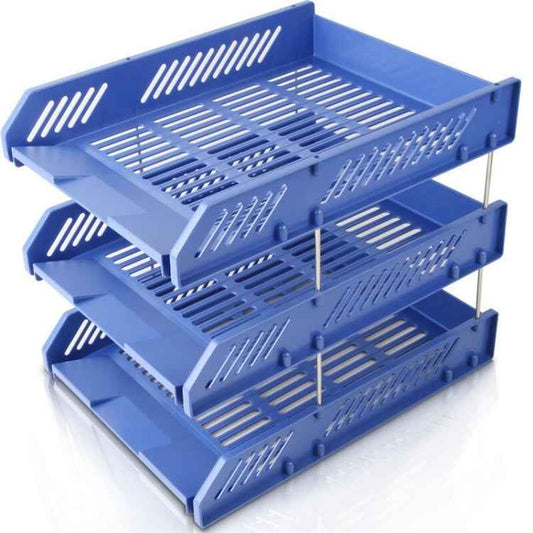 Deli 9209 Office Storage Supplies Three-Tier File Box
